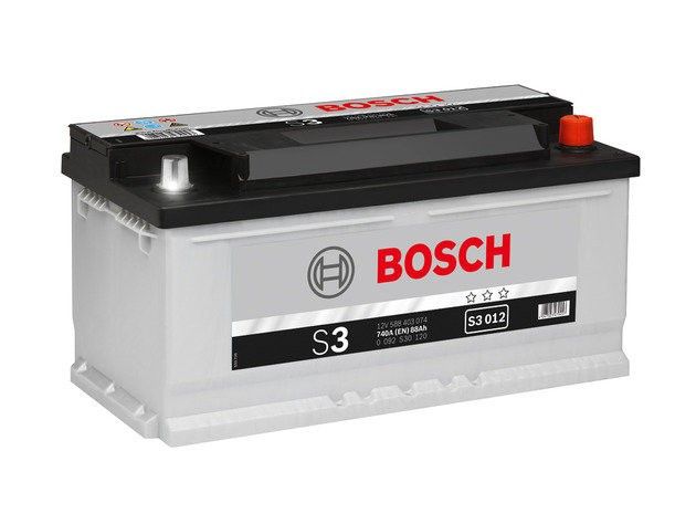 Аккумулятор автомобильный Bosch S3 012  88Ач 740А Обратная полярность (353x175x175) 0 092 S30 120