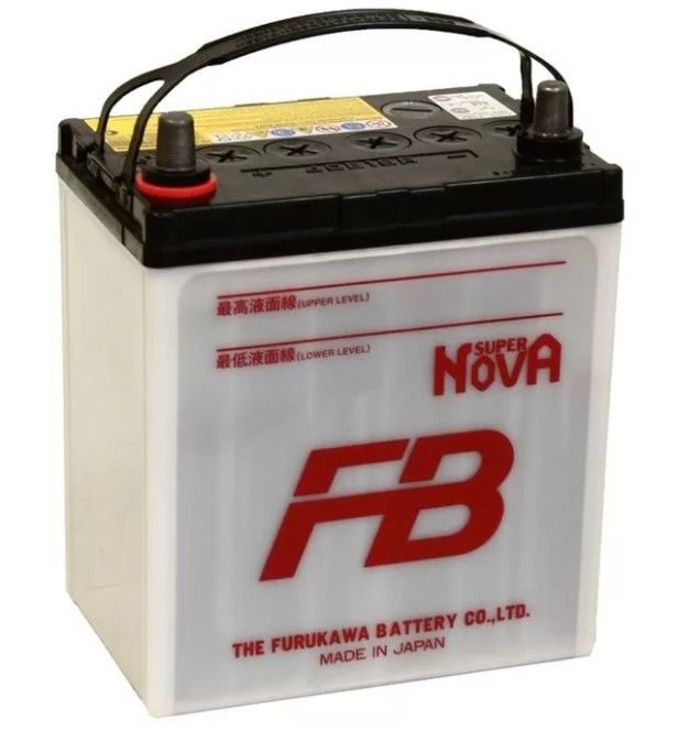 Аккумулятор автомобильный FB Super Nova 40B19R 38Ач 330А Прямая полярность (187x127x225)