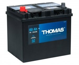 Аккумулятор автомобильный THOMAS Asia 60Ач 550А Обратная полярность (230x175x225) 560 412 051
