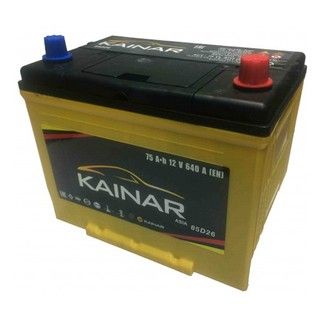Аккумулятор автомобильный Kainar Asia 85D26L 75Ач 640А Обратная полярность (258х175х220)
