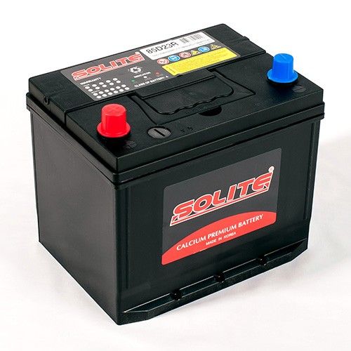 Аккумулятор автомобильный Solite 85D23R 70Ач 600А Прямая полярность (232x173x225) ниж.крепление
