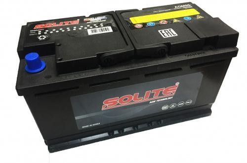 Аккумулятор автомобильный Solite 95 AGM 95Ач 850А Обратная полярность (353x175x190)
