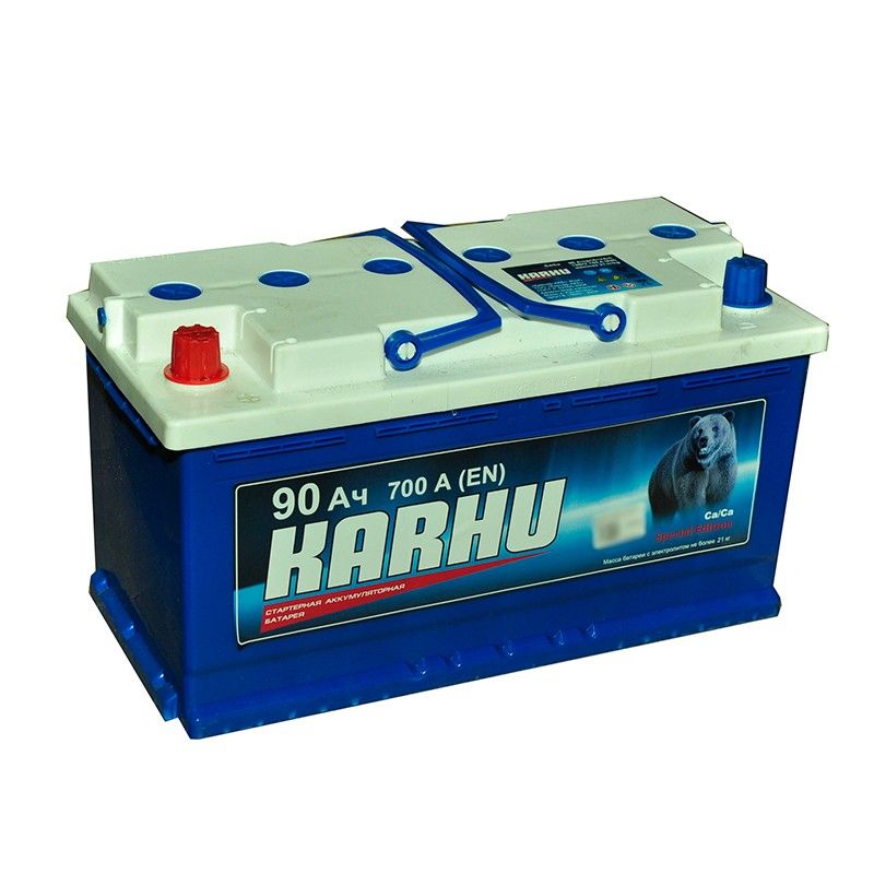 Аккумулятор автомобильный Karhu 90Ач 700А Прямая полярность (353х175х190)