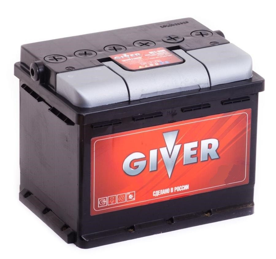 Аккумулятор автомобильный GIVER 6СТ-75.1 75Ач 570А Прямая полярность (275х175х190)