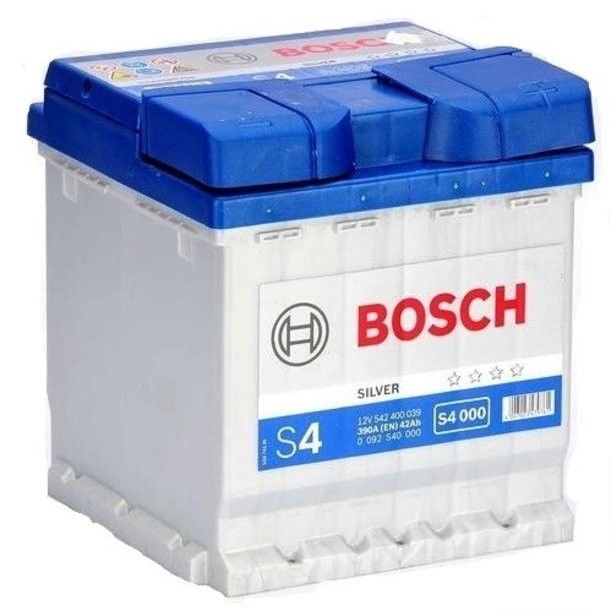 Аккумулятор автомобильный Bosch Silver S4 000 44Ач 420А Обратная полярность (175x175x190) 0 092 S40 001