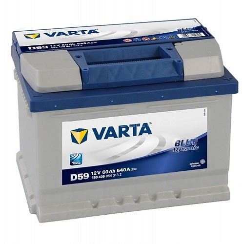 Аккумулятор автомобильный Varta Blue Dynamic D59 60 Ач 540 А Обратная полярность (242х175х175)   560 409 054