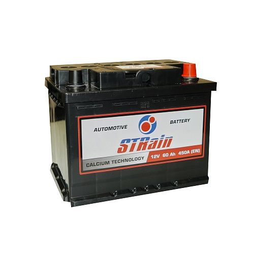 Аккумулятор автомобильный STRain 60 Ач 450А Обратная полярность (242x175x190)