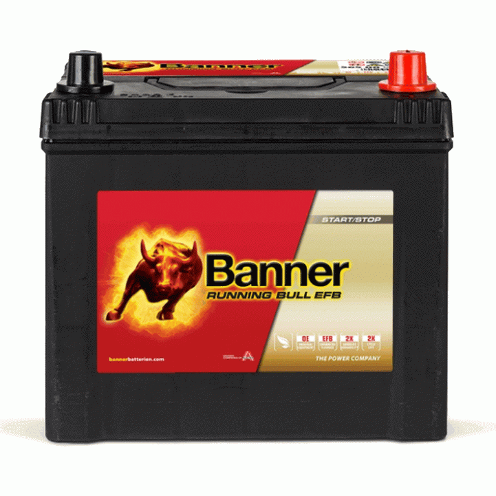 Banner Running Bull EFB 565 15 ASIA 65Ач 550А, ОП, стандартные клеммы