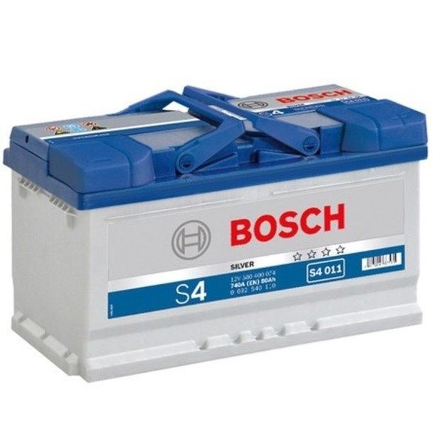 Аккумулятор автомобильный Bosch Silver S4 011 80Ач 740А Обратная полярность (315x175x190) 0 092 S40 110
