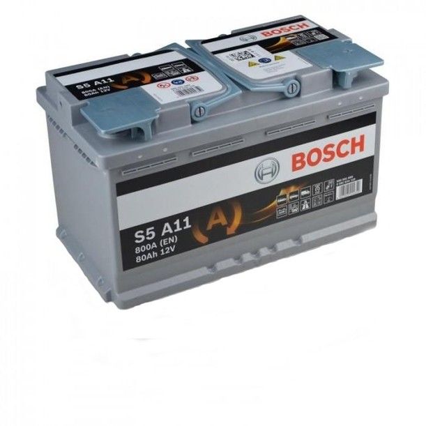 Аккумулятор автомобильный Bosch AGM S5 A11 80Ач 800А Обратная полярность (315x175x190) 0 092 S5A 110