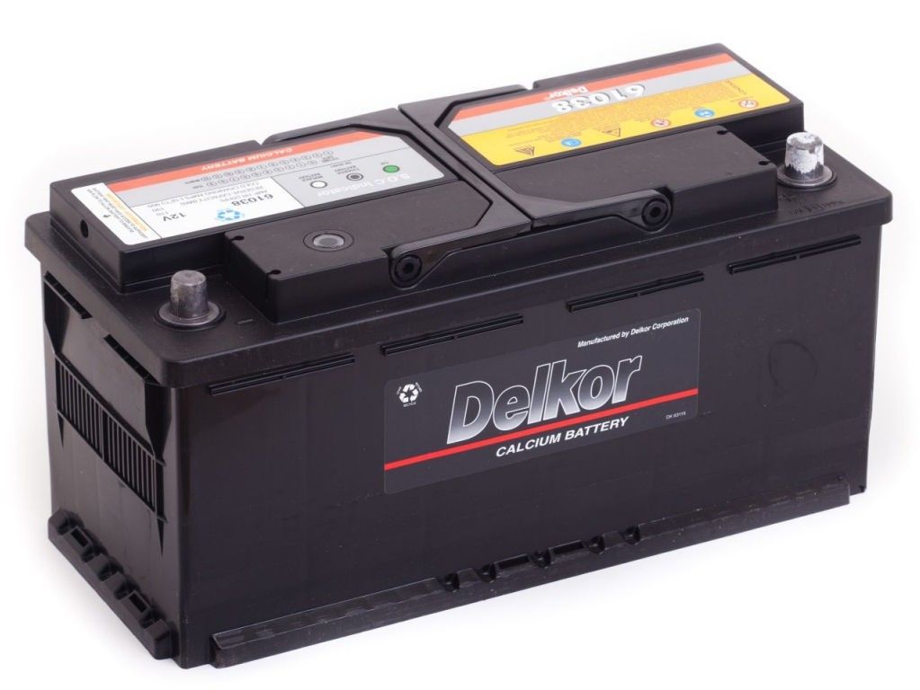 Аккумулятор автомобильный Delkor 6CT-110 (61038) 110Ач 850А Обратная полярность (393х175х190)