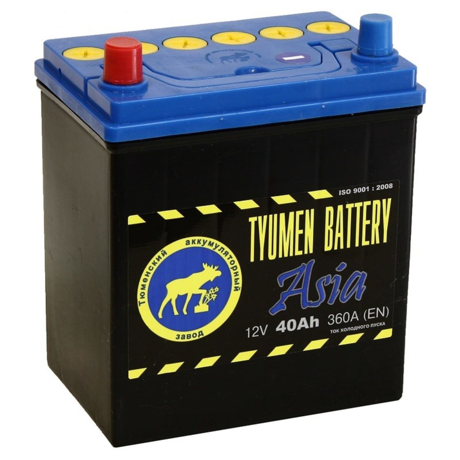 Аккумулятор автомобильный Tyumen (ТЮМЕНЬ) Asia 40Ач 350А Прямая полярность (187х128х223)