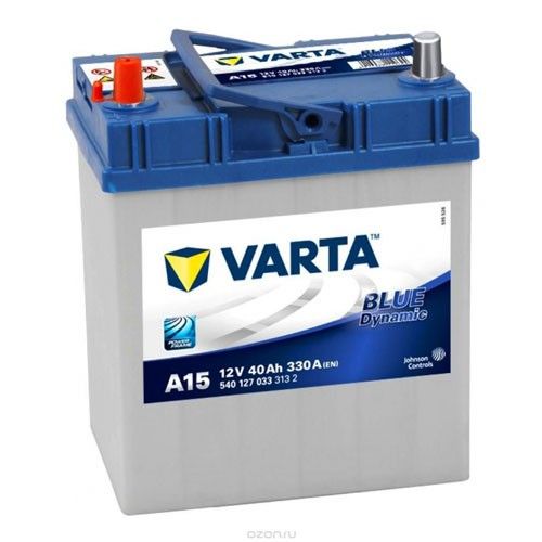 Аккумулятор автомобильный Varta Blue Dynamic A15 40 Ач 330 А Прямая полярность (187х127х227) 540 127 033
