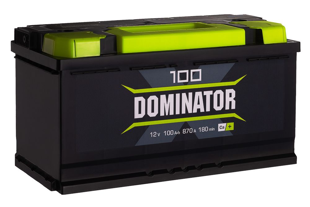 Аккумулятор автомобильный Dominator 100 Ач 870 А Обратная полярность (353х175х190)