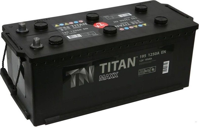 Аккумулятор автомобильный TITAN MAXX 195 L+ 195Ач 1350А Обратная полярность (516x223x223)