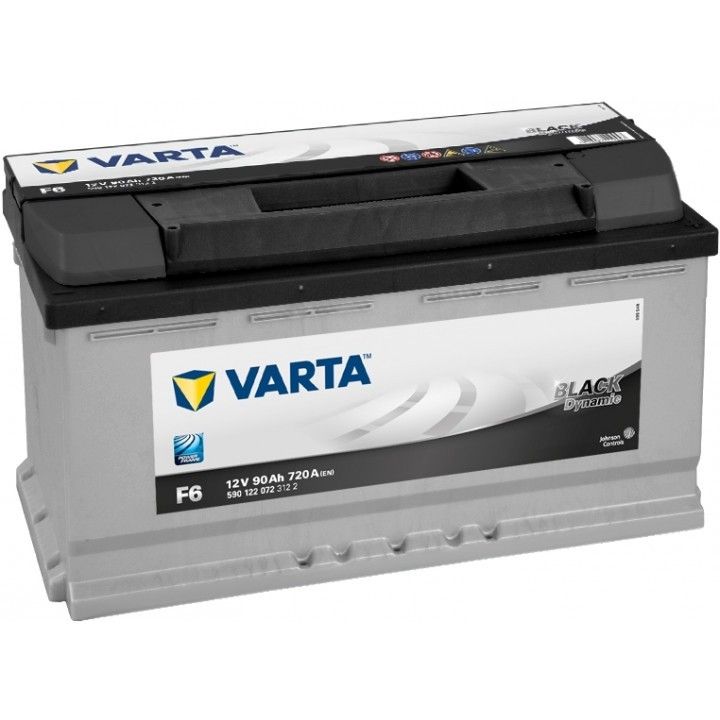 Аккумулятор автомобильный Varta Black Dynamic F6 90Ач 720А Обратная полярность (353х175х190) 590 122 072