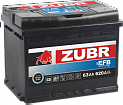 Аккумулятор для легкового автомобиля Zubr EFB 63Ач 620А
