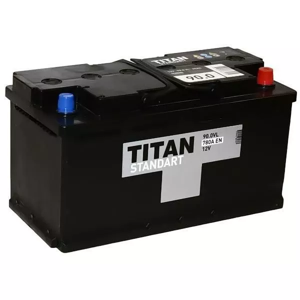 Аккумулятор автомобильный TITAN Standart 90R+ 90Ач 780А Обратная полярность (353x175x190)