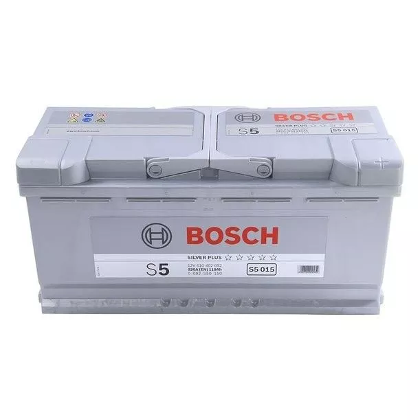 Аккумулятор автомобильный Bosch Silver Plus S5 015 110Ач 920А Обратная полярность (393x175x190) 0 092 S50 150