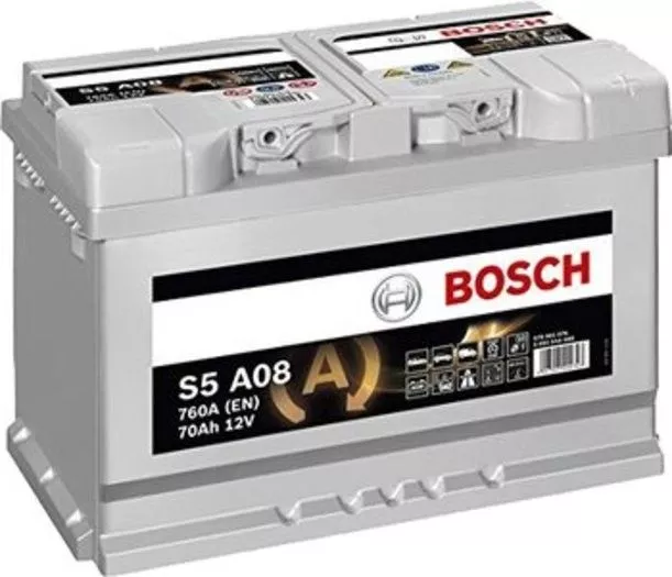 Аккумулятор автомобильный Bosch AGM S5 A08 70Ач 760А Обратная полярность (278x175x190) 0 092 S5A 080