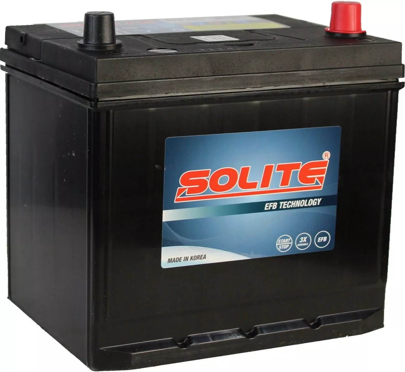 Аккумулятор автомобильный Solite EFB Asia Q85 D23L 70Ач 730А Обратная полярность (232x173x225)