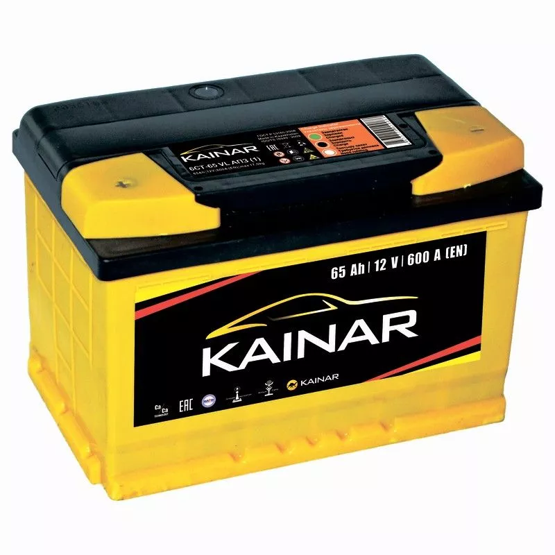 Аккумулятор автомобильный Kainar 65Ач 600А Прямая полярность (278х175х190)