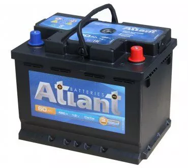 Аккумулятор автомобильный Atlant 60 Ач 460А Обратная полярность (242х175х190)