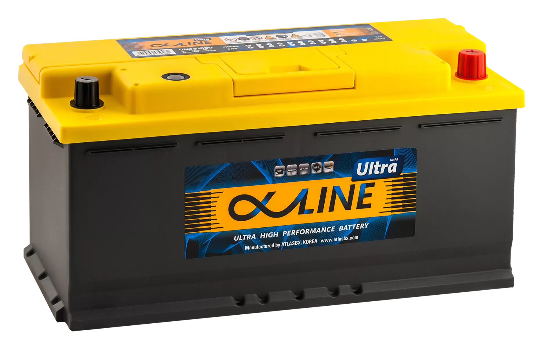 Аккумулятор автомобильный Alphaline Ultra 110 L6 61000 110Ач 950А Обратная полярность (393х175х190)