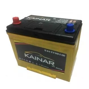 Аккумулятор автомобильный Kainar Asia 85D26R 75Ач 640А Прямая полярность (258х175х220)