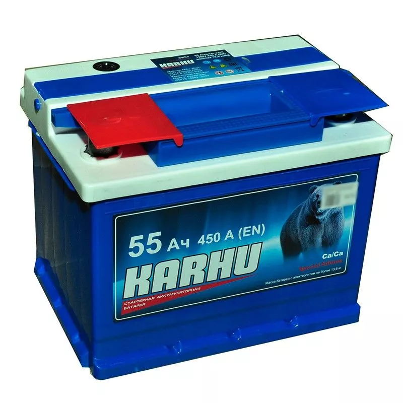 Аккумулятор автомобильный Karhu 55Ач 450А Прямая полярность (242х175х190)