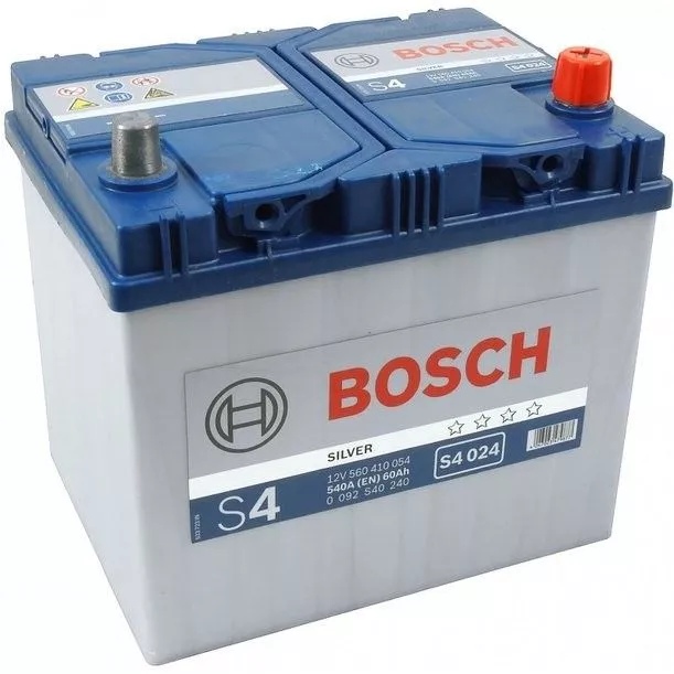 Аккумулятор автомобильный Bosch Silver S4 024 60Ач 540А Обратная полярность (232x173x225) 0 092 S40 240
