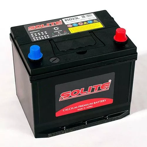 Аккумулятор автомобильный Solite 85D23L 70Ач 600А Обратная полярность (232x173x225) ниж.крепление