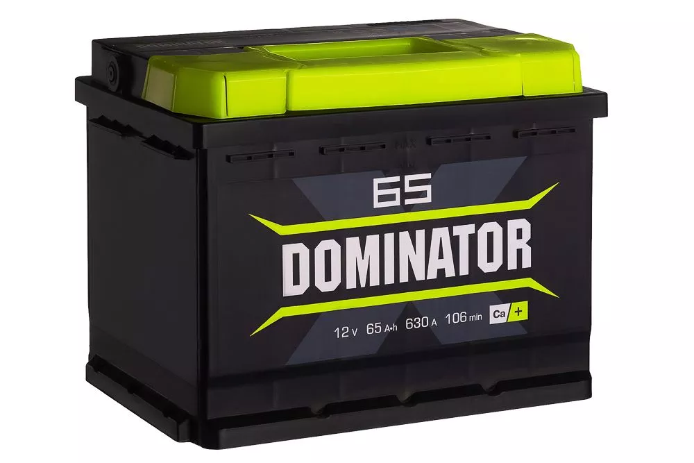 Аккумулятор автомобильный Dominator 65 Ач 630 А Обратная полярность (242х175х190)